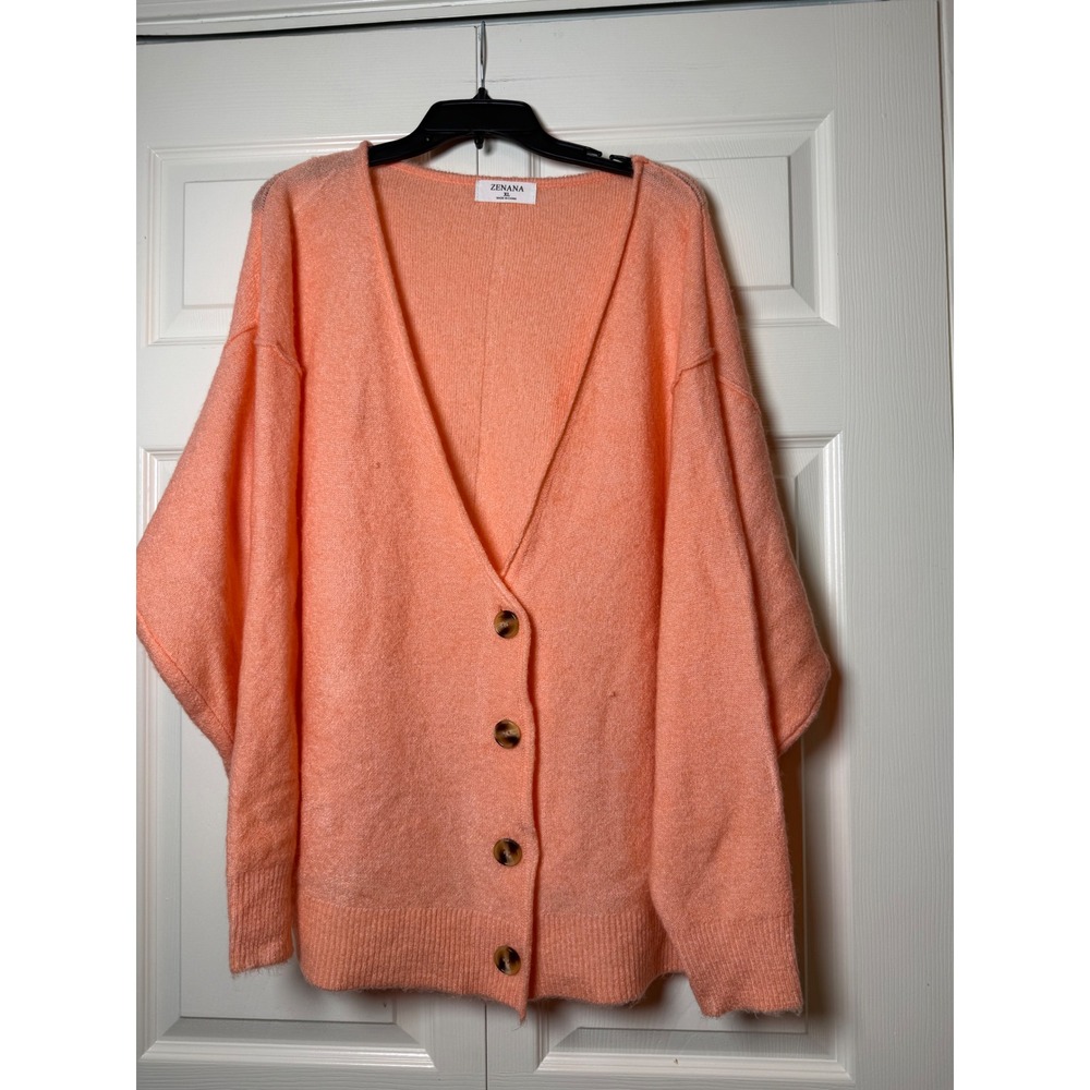 Zenana Bottom Down Open‎ Front Sweater Cardigan